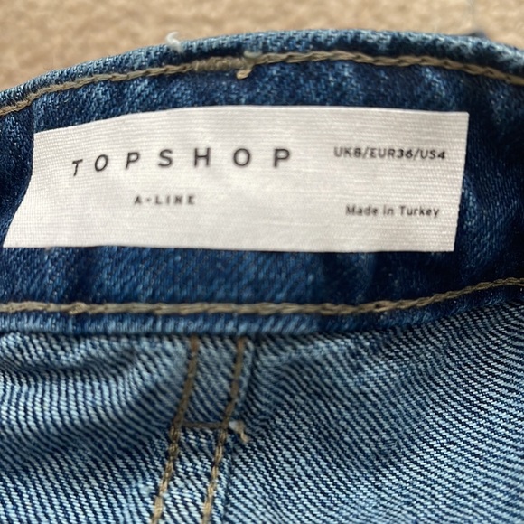 Topshop A-line shorts size 26  36eur/8uk/4us - Picture 5 of 6